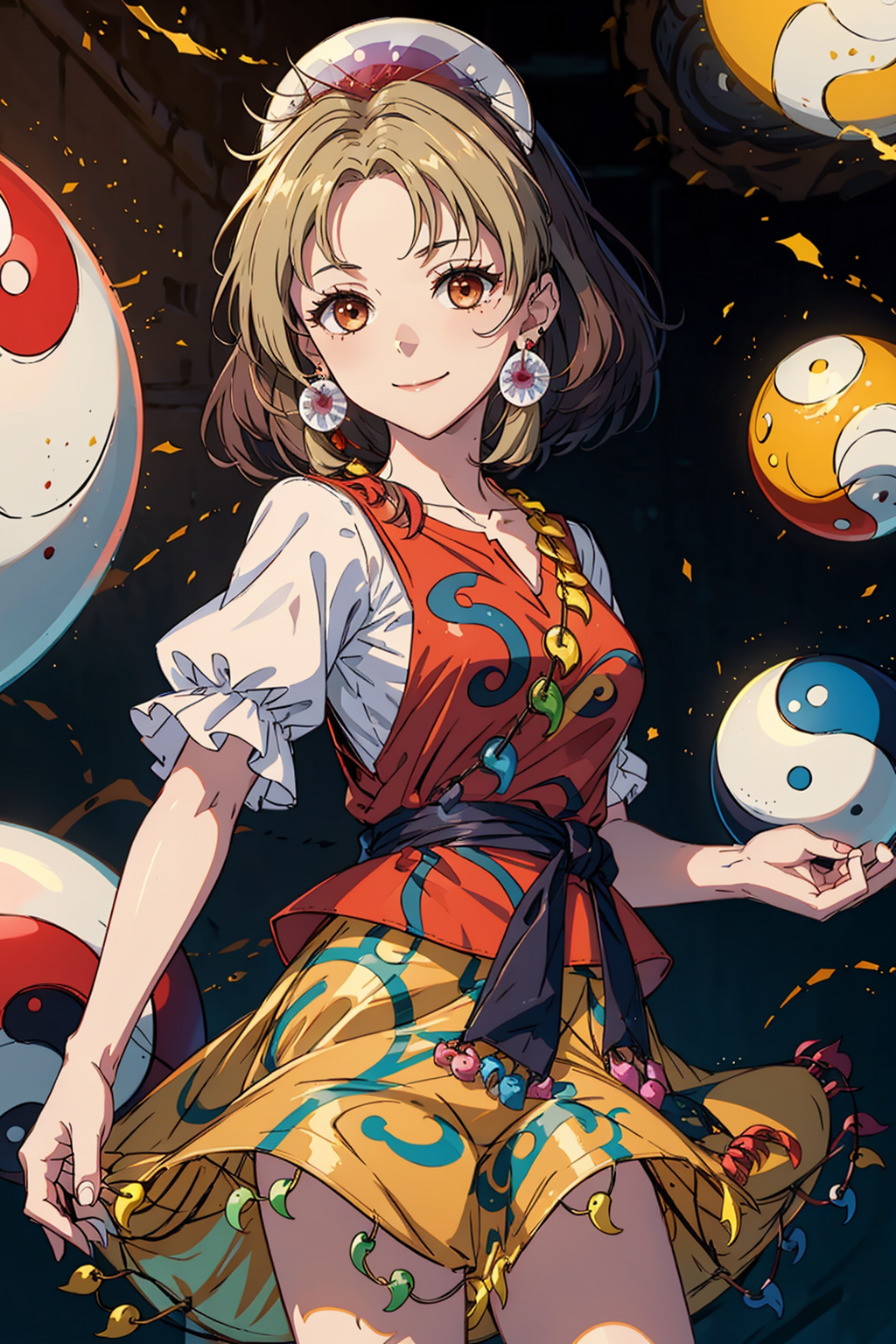 00378-1523770043-masterpiece, best quality,  _lora_TamatsukuriMisumaru_1_,_1girl, magatama, orb, yin yang, yin yang orb, yellow skirt, skirt, shi.png